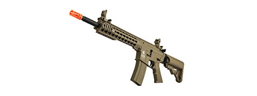 UKARMS Lancer Tactical M4 KEYMOD AEG FIELD Metal Gears Airsoft Gun Rifle w/9.6v Battery & Charger (Tan Low Velocity) - Thumbnail 3
