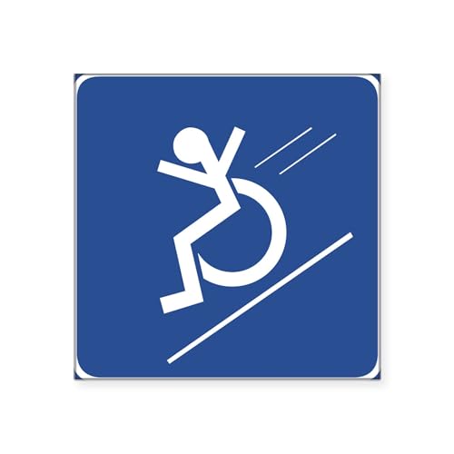CafePress Wheelchair Whee Rectangle Sticker Square Bumper Sticker Car Decal at Amazon