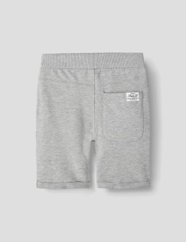 Nkmvermo 2P Long Swe Shorts Unb F Noos, Pantaloncini Bambini e ragazzi, Grigio (Grey Melange /Pack:PACKED WITH DARK SAPPHIRE), 104