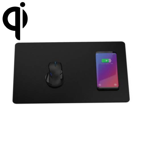 HITSAN INCORPORATION JAKCOM MC2 Wireless Fast Charging Mouse Pad, Support iPhone, Huawei, Xiaomi and Other QI Standard Smart Phones(Black)