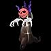 Dreamone 10 Foot Halloween Inflatables Flashing Ghost Pumpkin Creeper for Halloween Indoor Outdoor Yard Garden Party Decorations