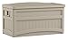 Suncast 73-Gallon Medium Deck Box - Lightweight Resin Indoor/Outdoor Storage Container and Seat for Patio Cushions and Gardening Tools - Store Items on Patio, Garage, Yard - Taupe primary