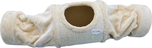 Petories Soft Touch Multi-Purpose Pet Tunnel for Cats with Mid Body Scratcher
