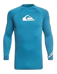 Quiksilver - Camiseta de manga larga para hombre, protección solar UPF 50+