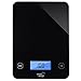 Smart Weigh Glass Top Food Kitchen Scale,5 Kg/11 Lbs Capacity, Digital Grams and Ounces for Cooking, Baking, Weight Loss and Dieting,5 Unit Modes, Black