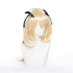 Long Blonde Wig for Fischl Cosplay Genshin Impact