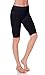 Emmalise Women's Capri 17 in Knee Length Bermuda Seamless Legging - Black, Plus Size