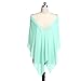 Women's Wedding Bridal Long Soft Chiffon Scarf Wrap Evening Shawls Stole Scarves (Mint Green)