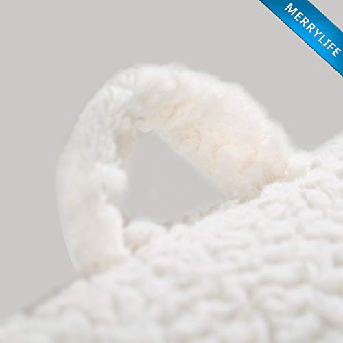 MERRYLIFE Backrest Pillow with Arms Reading Pillow for Adult,Teens, and Kids. (Standard，Ivory) - Thumbnail 2