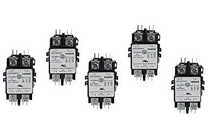 Migro 2 Pole 40 AMP Heavy Duty AC Contactor Replaces Virtually All Residential 2 Pole Models (Contractor Pack 5)