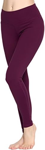 yisqzjzj Fascinating Women Power Flex Yoga Pants Workout Running Leggings - All Colors Purple PlumX-Large