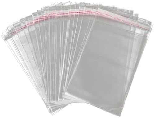 500 Resealable Clear Poly Bags - 2" X 3" Crystal Clear Cellophane Sleeves For Packaging