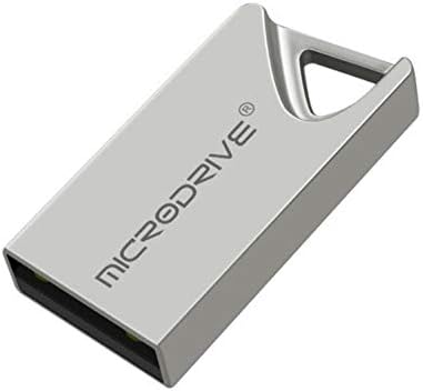 MicroDrive 16GB USB 2.0 Flash Drive Metal Waterproof Shockproof Keyring