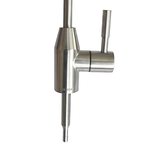 Drinking Water Faucet, Kitchen Sink Faucet Beverage Faucet for Drinking Water Purifier Filter Filtration System, 1/4-inch Tube, Lead-Free, Brushed Stainless Steel By KINGLEV - Thumbnail 3