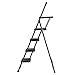 Finether Folding 4 Step Ladder with Platform Lightweight Portable Step Stool with Tool Project Tray, Non-Slip Treads, 330 lbs Weight Capacity