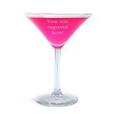 Personalized Martini Glass Engraved with Your Custom Text