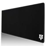 IKONG Large Gaming Mouse Pad Extended Mouse Pad with Stitched Edges Non-Slip Rubber Base,Computer Keyboard Large Mousepad Ideal for Gaming Keyboard and Mouse (30.7×11.8×0.12 inch)