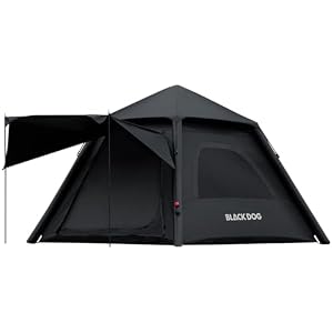BLACKDOG エアーテント 閑居air 3-5人用 240×240×170cmアウトドアキャンプ 設営簡単 UVカット 自立式 メッシュ+遮光2重層