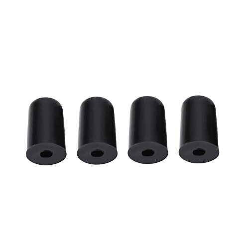 Alomejor 4Pcs Cello Endpin Tip Cap Protector Portable Rubber Tip for Cello Endpin Anti-slip End Pin Cap Musical Instrument Accessory
