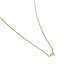 Honeycat Mini Crystal Triangle Necklace in 18k Gold Plate | Minimalist, Delicate Jewelry (G)