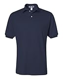 Jerzees Adult Jersey Polo with SpotShield, Navy, XL