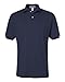 Jerzees Adult Jersey Polo with SpotShield, Navy, XL