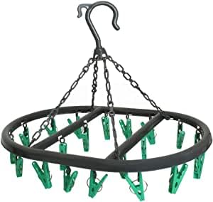 BozexPro 20pcs Clothes Pegs-Oval Sock Dryer Pegs, Sock Dryer For Washing Line- Plastic Washing Line Laundry Drip Hanger (1pc)