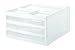 IRIS 3-Case Scrapbook Table Chest, White