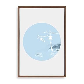 Framed Canvas Wall Art Circular Pattern Canvas Prints Home Artwork Decoration for Living Room,Bedroom - 24x36 inches