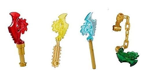 LEGO Ninjago Ninja Set of 4 Techno Blades (LOOSE) - Red, Blue, Green, Yellow