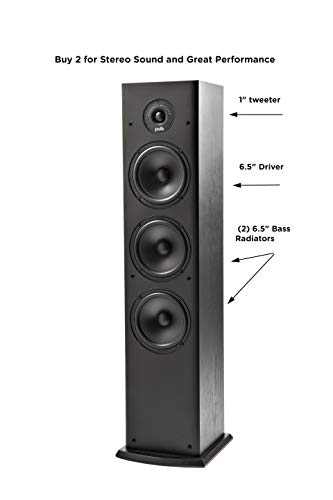 Polk-T50-150-Watt-Home-Theater-Floor-Standing-Tower-Speaker-Single-Premium-Sound-at-a-Great-Value-Dolby-and-DTS-Surround