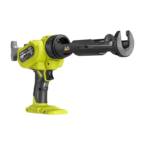 RYOBI 18V Akku-Kartuschenpresse RCG18-0, 6-stufige Geschwindigkeit, 225 kg Auspressdruck, 310 ml Kartuschen, ergonomisch, für Kleber und Dichtstoffe