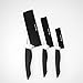 Kyocera Advanced Ceramic Knife Sheath Set of Three (3) Fits Blades up to 4, 5 and 6-inch long, Black