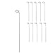 Green 36 inch Single Stem Plant Stakes Flower Support Rings, Pack of 10,Gardening Planter Cages for Single Stem Flowers, Amaryllis,Peony, Lily,Narcissus