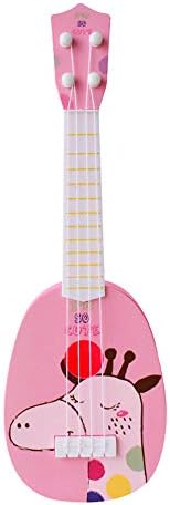 Beginner Cartoon Ukulele Guitar Toy - Ukulele Starter Kit with Ukulele Strings Children Musical Instruments Educational Toys For Kids Available In 5 Colors (C)