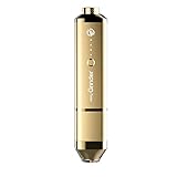 Easy Grinder Electric Spice Herb Grinder and Dispenser with Replacement Blades 2.5g Storage Chamber, Adjustable Magnetic Swing Tip, Rechargeable Battery, USB cord, and Cleaning Brush Gold