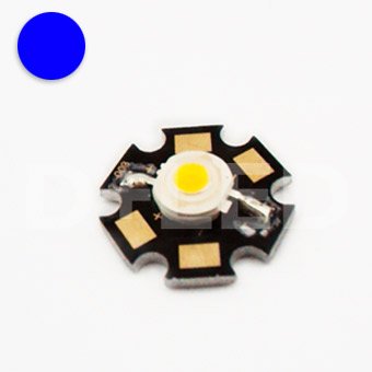 DEMASLED High Power LED Chip 1W, Blue, DC2.55V input, 350mA output, Energy Saving Lamp, Star, Component Chip