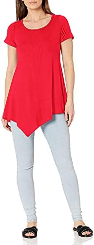 Women's Petite Sleeveless U-Neck Knit Top - Wrinkle-Free Easy Fit Pullover Blouse - View #5