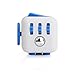 Sunsine Fidget Toys Cube For Anxiety Stress Relief Attention Focus For Children / Adult Gift ADHD (White+Blue)