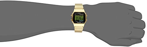 timex classic digital watch gold