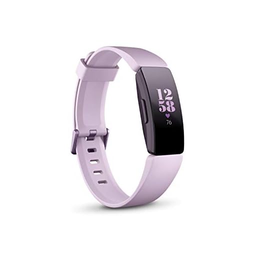 Fitbit Inspire HR Heart Rate and Fitness Tracker, One Size (S and L Bands Included), 1 Count