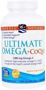 Ultimate Omega + CoQ10, 1000 mg, 120 Soft Gels