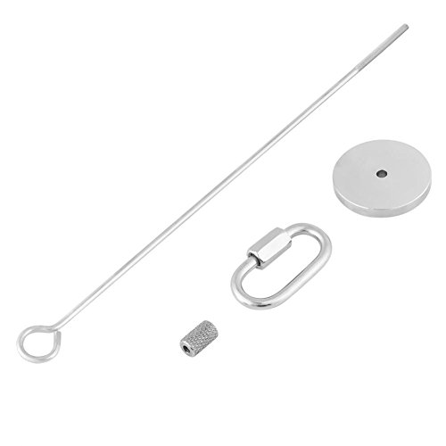 Jacksking Bird Feeder, Stainless Steel Parrot Fruit Vegetable Food Feed Stick Holder Small Animal Skewer Toy(#2)