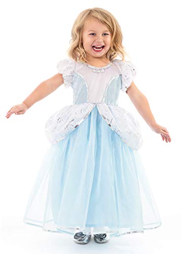 Little Adventures Deluxe Cinderella Princess Dress up Costume Girls Medium (Age 3-5)