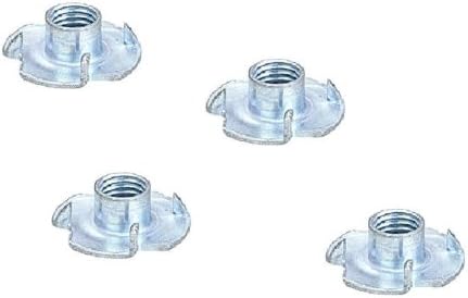 [4] T-Nut Chair Socket 1/2" - 13 Threaded Stem T-Nut Drill your hole 19/32"