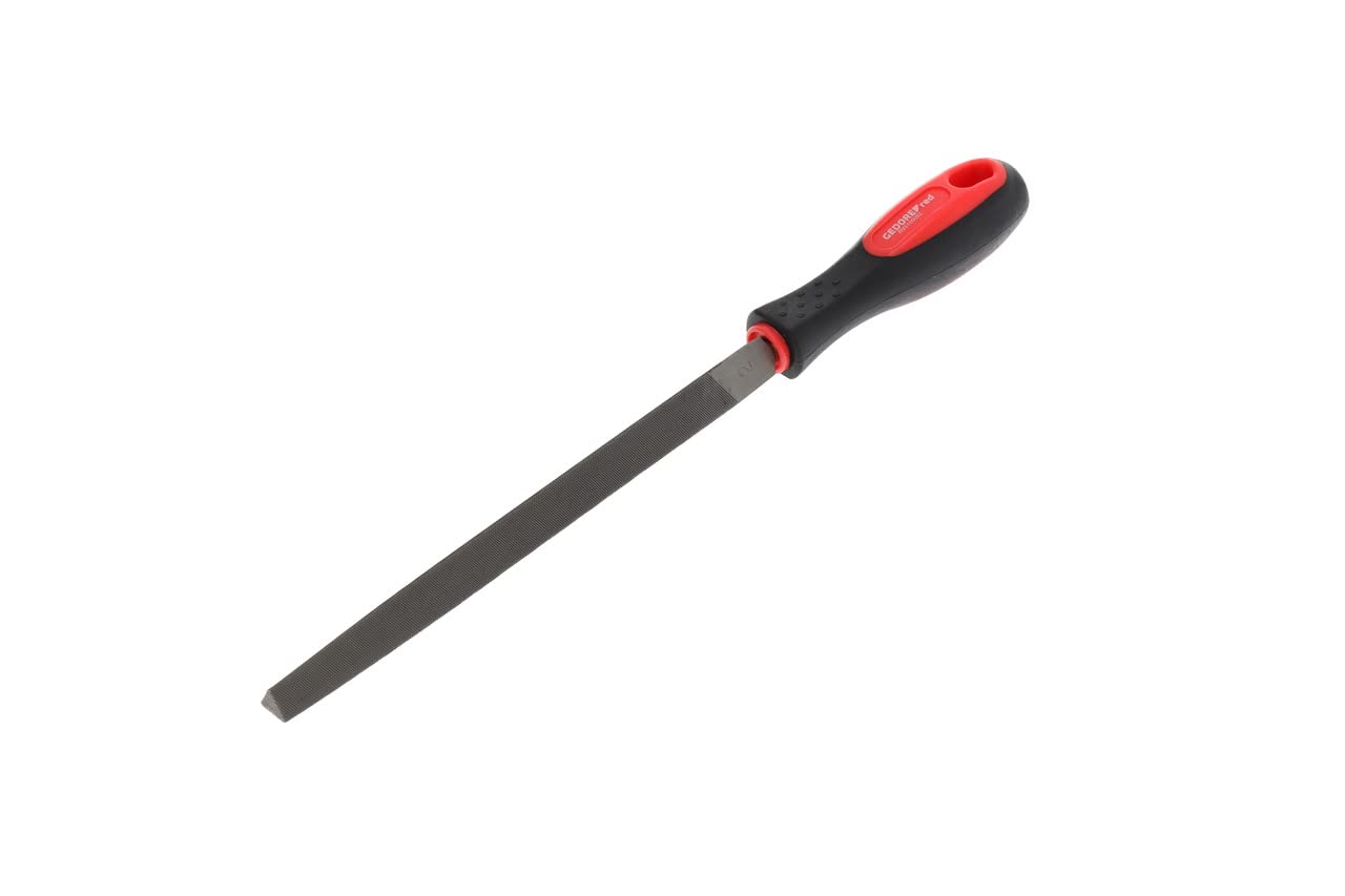 GEDORE Red Triangular File, Special Steel, 2-Component Handle, Red/Black