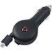 Retractable Car Charger for Amazon Kindle 2, Kindle 3, Kindle 4, Kindle Fire, Kindle Touch, Kindle DX