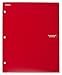 Five Star 2-Pocket Folder, 4 Pack, Plastic Folder with Stay-Put Tabs and Prong Fasteners, Fits 3-Ring Binder, Holds 8-1/2