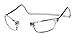 Clic Magnetic Reading Glasses for Men or Women, Computer Readers, Original (S-M, Clear, 2.00 Magnification)