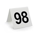 New Star 25 pcs Plastic Tent Style Table Numbers, 3